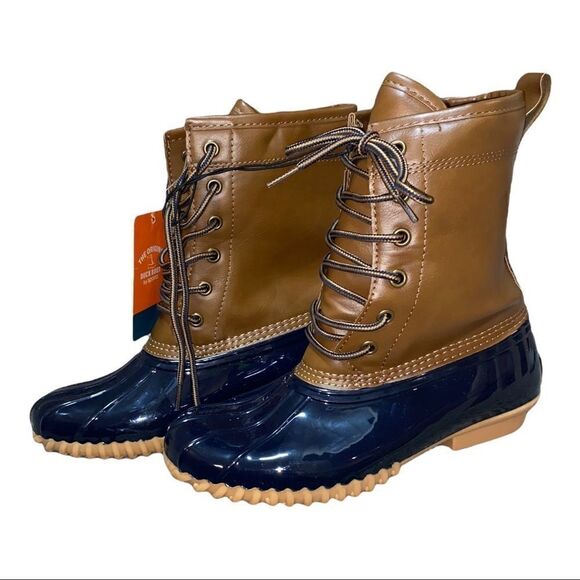 Sporto The Original Duck Boots Ariel Booties Waterproof 6.5M NWT Floor Sample - Picture 3 of 7